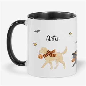 Halloween Paws Personalized Coffee Mug 11 oz.- Black - 58727-B
