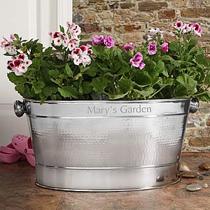 Hampton Personalized Stainless Steel Tub - 6894