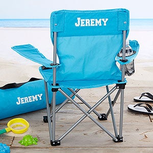 Toddler Personalized Blue Folding Camp Chair - 7497-B