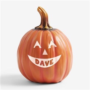 Personalized Jack-o-Lantern Pumpkin - Small Orange - 7566S
