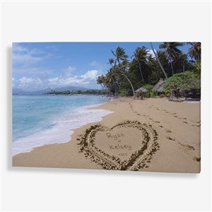 Our Paradise Island Personalized Canvas Print- 16
