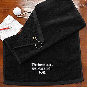 You Name It! Personalized Golf Towel - 8594