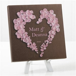Heart of Roses Personalized Canvas Print-8