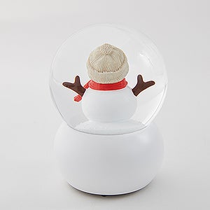 Engraved Musical Snowman Snow Globe