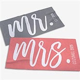 Personalized Mr & Mrs Beach Towels - 23473
