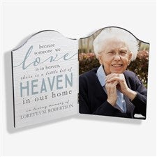 Heaven In Our Home Personalized Memorial Photo Plaque - 23584