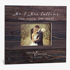 Personalized Wedding Wall Picture Frame - Rustic Elegance - 23646