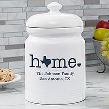 Personalized Cookie Jar - Home State - 23792