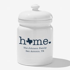 Personalized Cookie Jar - Home State - 23792