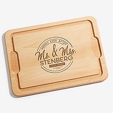 Stamped Elegance Personalized Maple Cutting Boards - 23797