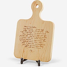 Handwritten Recipe Personalized Maple Leaf Artisan Board - 23853D
