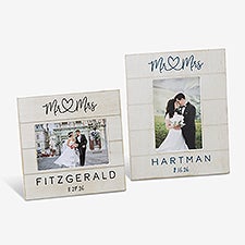 Infinite Love Personalized Wedding Shiplap Picture Frame - 24003