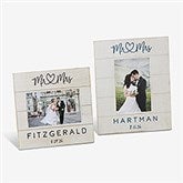 Infinite Love Personalized Wedding Shiplap Picture Frame - 24003
