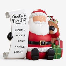 Santa's Nice List Personalized Santa Shelf Sitter - 24389