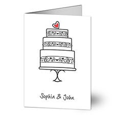 Wedding Congratulations Personalized Greeting Card by philoSophie's - 25175