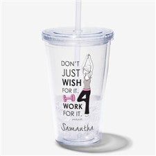 Work For It Personalized Insulated Tumbler by philoSophie's - 25194