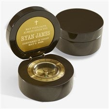 In Faith Religious Gift Custom Engraved Compass - 25509
