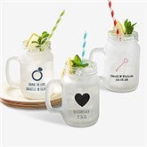 Personalized Wedding Mason Jar Glasses - 26108