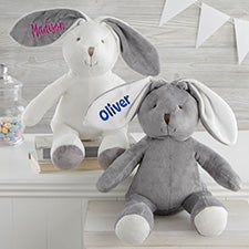 Personalized Bunny - Custom Embroidered 16-inch Plush Bunny - 26311