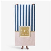 Classy Monogram Personalized Beach Towels - 26431