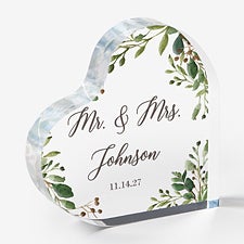 Laurels of Love Personalized Wedding Cake Topper - 27435