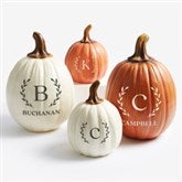 Laurel Initial Personalized Monogram Pumpkins - 27461