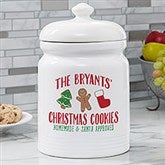 Baking Spirits Bright Personalized Cookie Jar,Baking Spirits Bright Personalized Cookie Jar - 27804