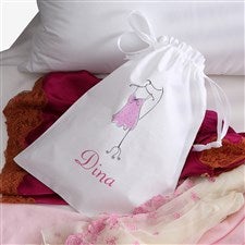 Ladies Personalized Drawstring Lingerie Bag - 2797