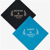 Wedding Laurel Personalized Wedding Elegance Napkins - 27983D