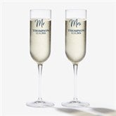 Classic Elegance Personalized Wedding Champagne Flute - 28092