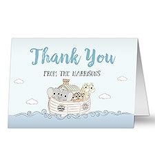 Precious Moments Noah's Ark Personalized Thank You Cards - 28641