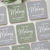 Classic Elegance Personalized Wedding Coaster Favors - 28700