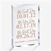 Best Day Ever Personalized Wedding Acrylic Keepsake - 28715