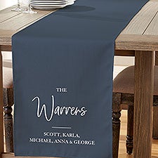 Classic Elegance Family Personalized Table Runners - 29270