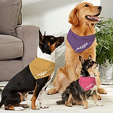 Script Name Personalized Dog Bandanas - 29308