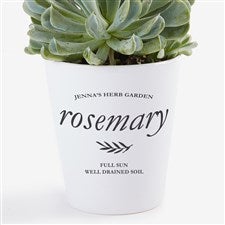 Herb Garden Personalized Mini Flower Pots - 29663