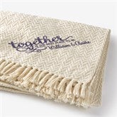 Together... Wedding Embroidered Afghan - 29789