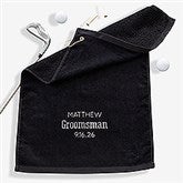 Wedding Party Personalized Golf Towel - 29797