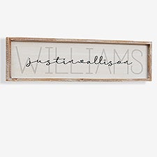 Together Forever Personalized Wedding Wood Frame Wall Art - 29844