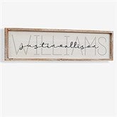 Together Forever Personalized Wedding Wood Frame Wall Art - 29844