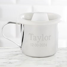 Custom Engraved Silver Baby Cup - 29904