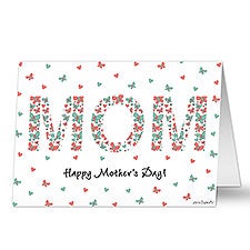 Floral Mom Personalized Greeting Card by philoSophie's - 29934