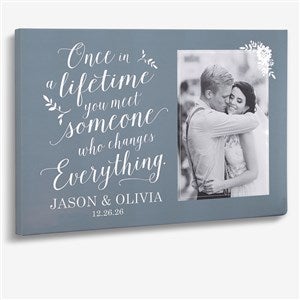 Once In A Lifetime 16x24 Wedding Photo Canvas Print
