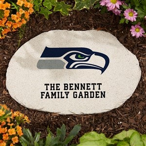NFL Seattle Seahawks Personalized Round Garden Stone