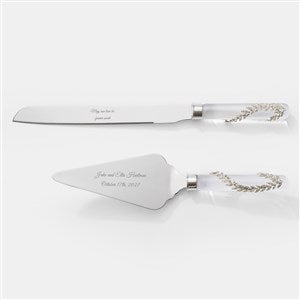 Engraved Athena Wedding Cake Server Set - 41816 Engraved Athena Wedding Cake Server Set - 41816