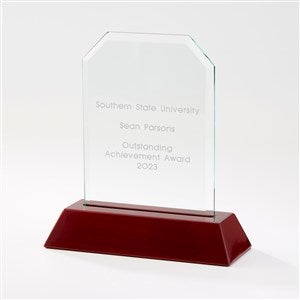 Personalized Recognition Mahogany Finish Angled Award - 42143