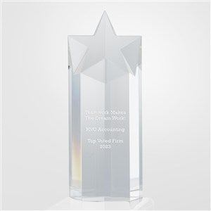 Recogniton Engraved Cut Crystal Star Award - 46212
