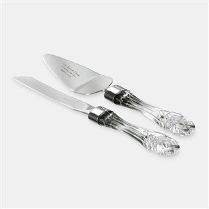 Engraved Waterford Crystal Cake Server Set