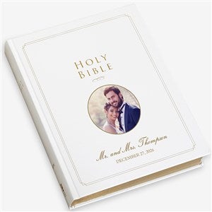 NIV Photo Personalized Wedding Holy Bible