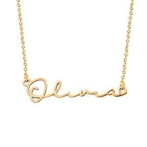 Personalized Minimalist Script Name Necklace  - 47533D